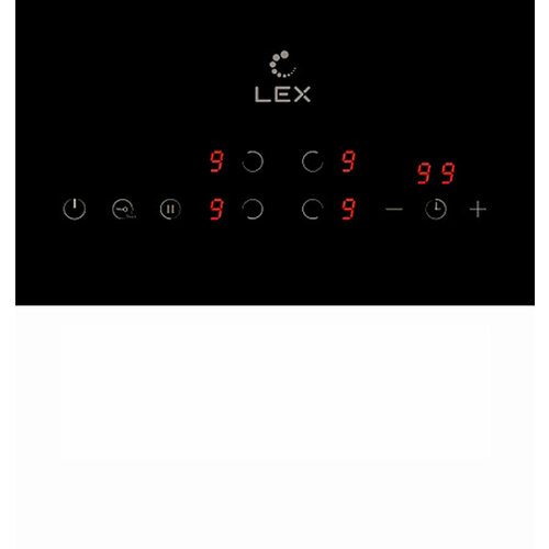 Электрическая варочная поверхность, встраиваемая LEX EVH 6040 BL, четырехконфорочная, сенсорное управление