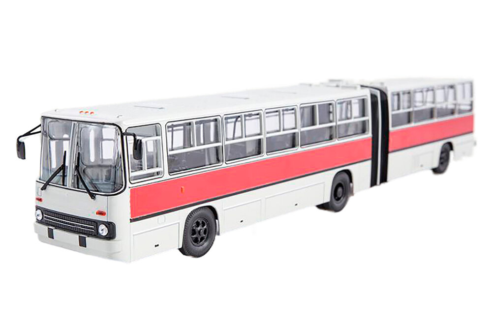 Модель коллекционная SOVA IKARUS-280.33 / икарус московский гармошка красно-белый