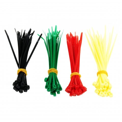 Стяжка для кабеля NYT-100x2.5С, 100 мм, 4цвета по 25шт.