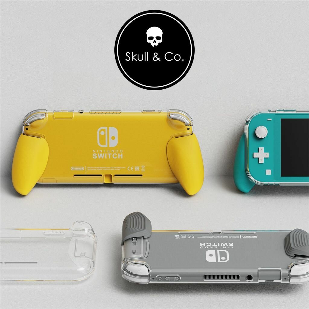 Защитный чехол Skull & Co. для Nintendo Switch Lite c 3 сменными ручками, серый — фото 1