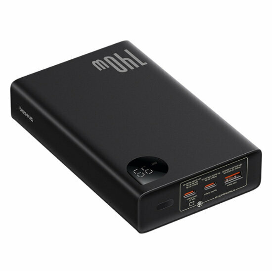 Внешний аккумулятор Baseus Adaman Digital Display Fast Charge Power Bank 24000mAh 140W (P10021508113-00) с кабелем — фото 1
