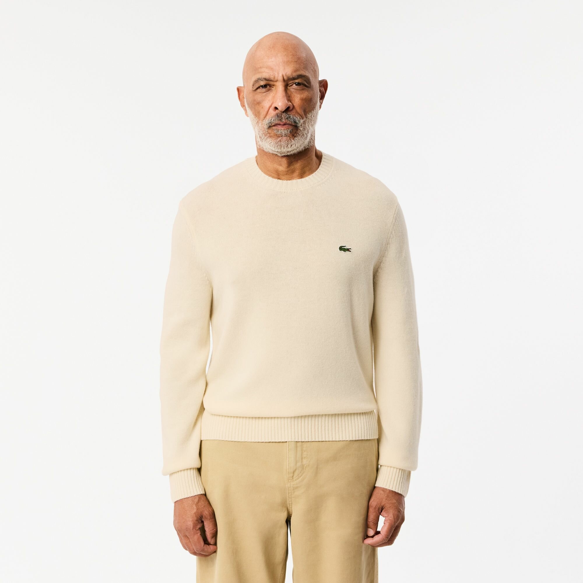 Свитер LACOSTE, размер T5, , бежевый, бежевый
