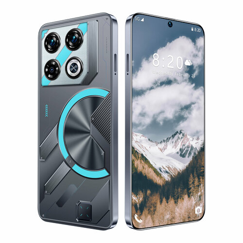 GT20 Pro смартфон русское меню сеть 5G память 16 ГБ1 ТБ перфорированный экран черный 6989₽