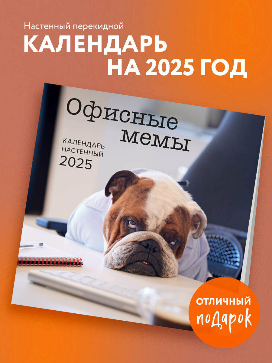 Офисные мемы. Календарь настенный на 2025 год (300х300 мм)
