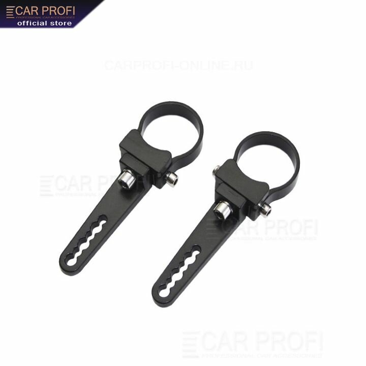 Кронштейн CarProfi CP-BRK-RD-F для крепления светодиодной балки на трубу 1,75" (черный, длинный, к-т 2шт)