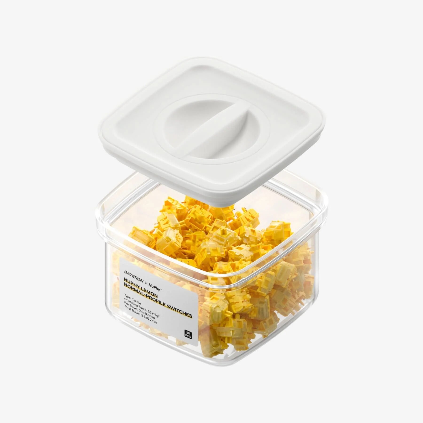 Набор переключателей NuPhy Gateron High Profile Lemon, 90 шт