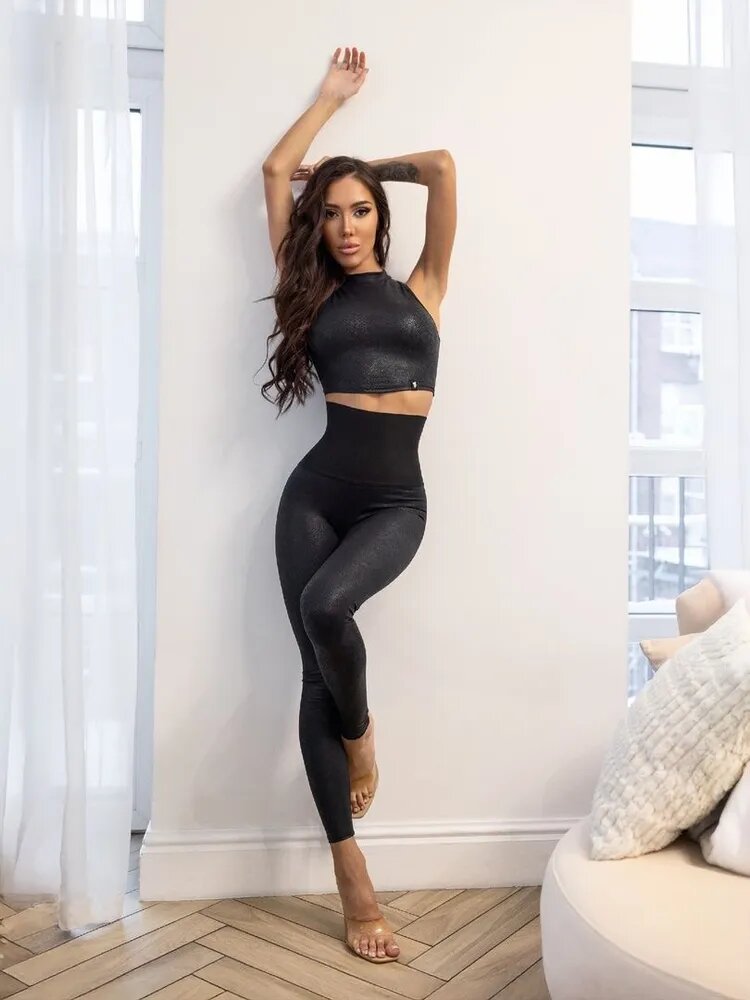 Легинсы спортивные Bona Fide, размер XS, черный