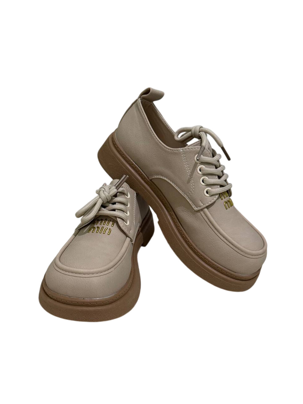 Туфли Miu Miu, размер 37, 102 бежевый