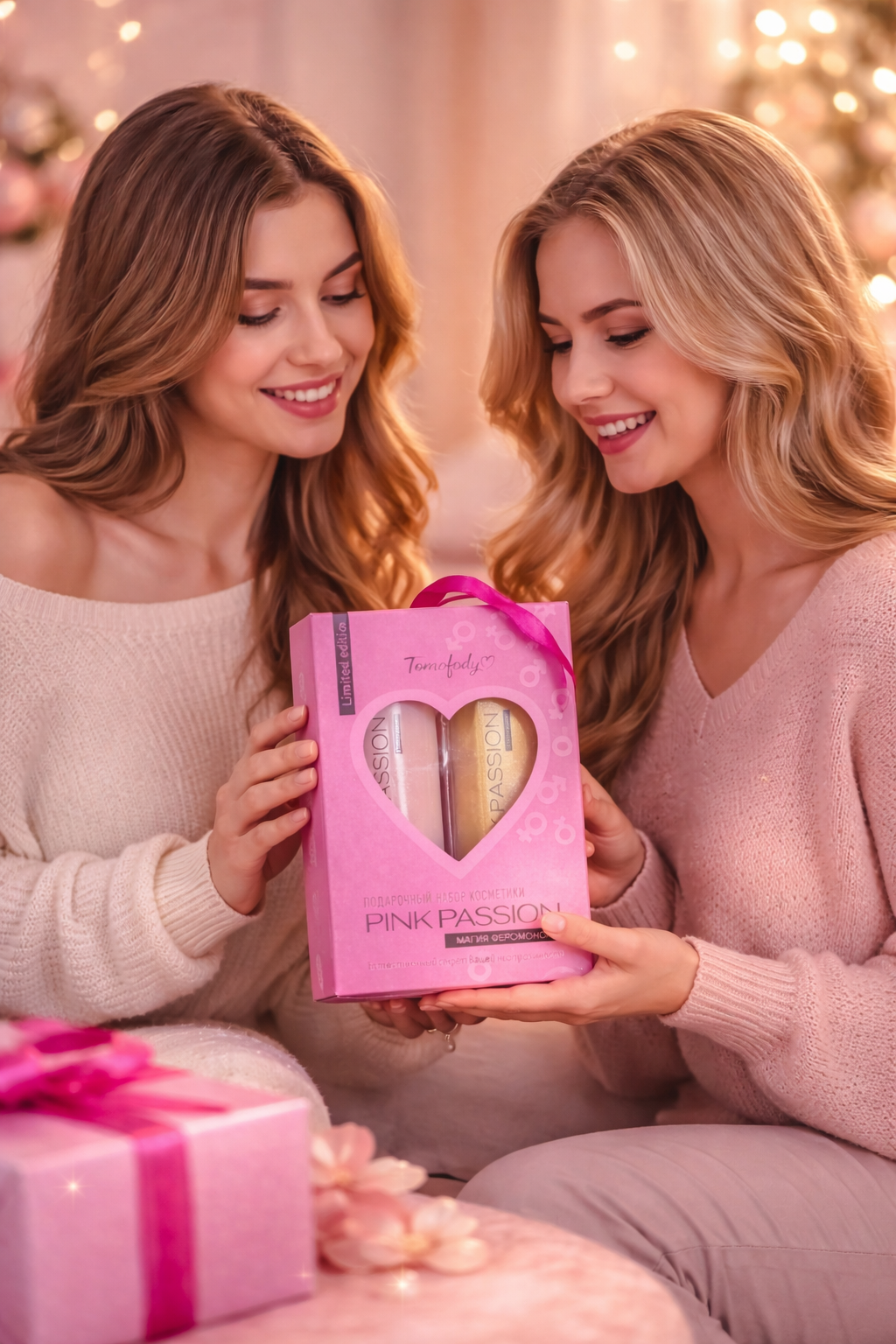 Набор падарични Pink Passion Романтический – лосьон и спрей для тела Романтический набор Pink Passion – лосьон и спрей для тела