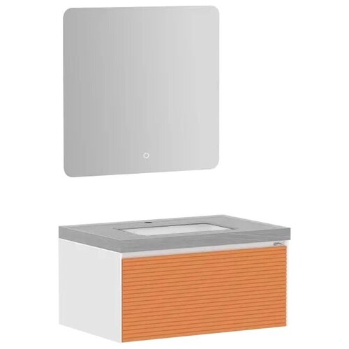 Комплект мебели для ванной комнаты Тумба с керамической раковиной, Зеркало Xiaomi Diiib Tixiang Rock Board Bathroom Cabinet 800mm (DXYSG003-800)