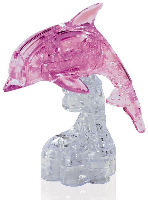 Магический кристалл 3d puzzle HOBBY DAY Дельфин XL розовый