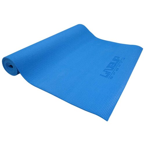 мат для йоги liveup pvc yoga mat унисекс ls3231 04p 173x61x0 4см Коврик LIVEUP LS3231, 173х61 см синий 0.5 см