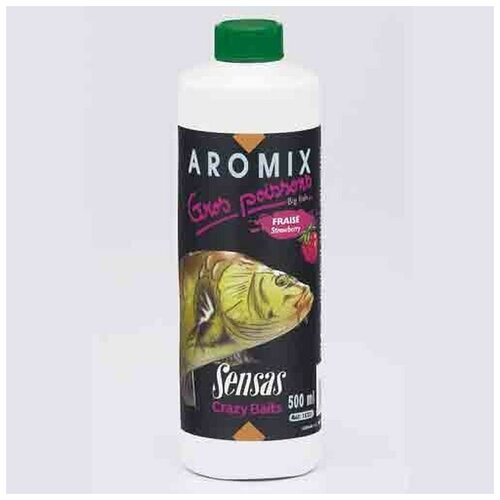 ароматизатор sensas aromix carp tasty garlic Ароматизатор Sensas AROMIX Strawberry 0.5л