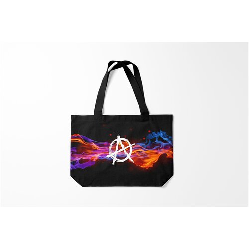 фото Сумка-шоппер / 46х35 см / популярные иллюстрации / анархия anarchy burnettie