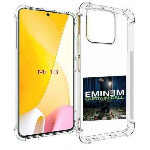 Чехол MyPads Eminem CURTAIN CALL, THE HITS для Xiaomi 13 задняя-панель-накладка-бампер чехол mypads eminem curtain call the hits для xiaomi 12 lite задняя панель накладка бампер