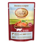 Natures Table Паучи для кошек с лососем в соусе 10174807 0,085 кг 25346 (10 шт) - изображение