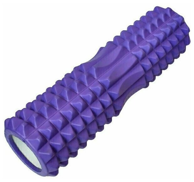 Ролик для йоги (фиолетовый) 45х13см ЭВА/АБС Спортекс B33119