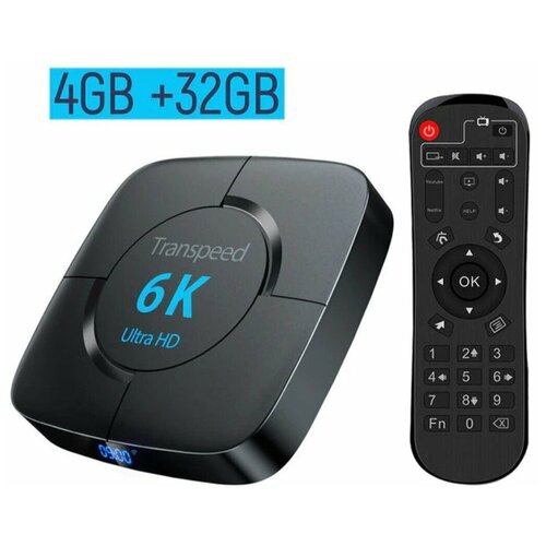 ТВ-приставка Transpeed 4 Гб ОЗУ 32 Гб Android 517000₽