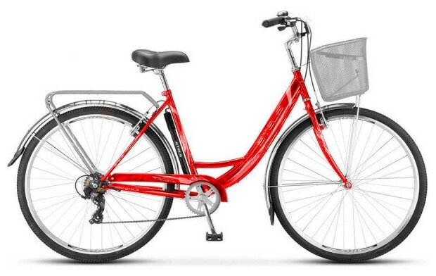 Велосипед Городской STELS Navigator 395 (28") рама 20" красный с корзиной