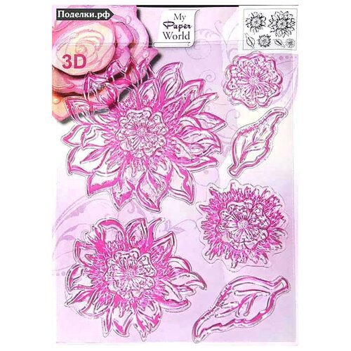 Штампы Viva Decor 4003-028-00 Цветы, цена за 1 шт.