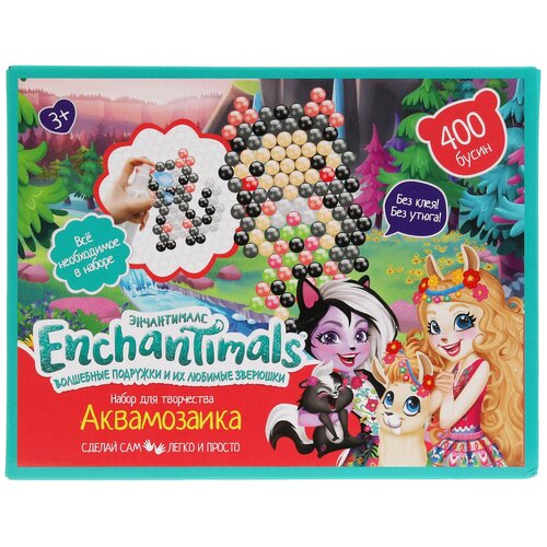 Аквамозаика Enchantimals, 400 бусин наборы для творчества multiart аквамозаика энчентималс 300 бусин aquabeads300 en2