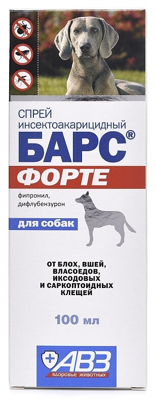 Барс Форте спрей инсектоакарицидный для собак 100 мл