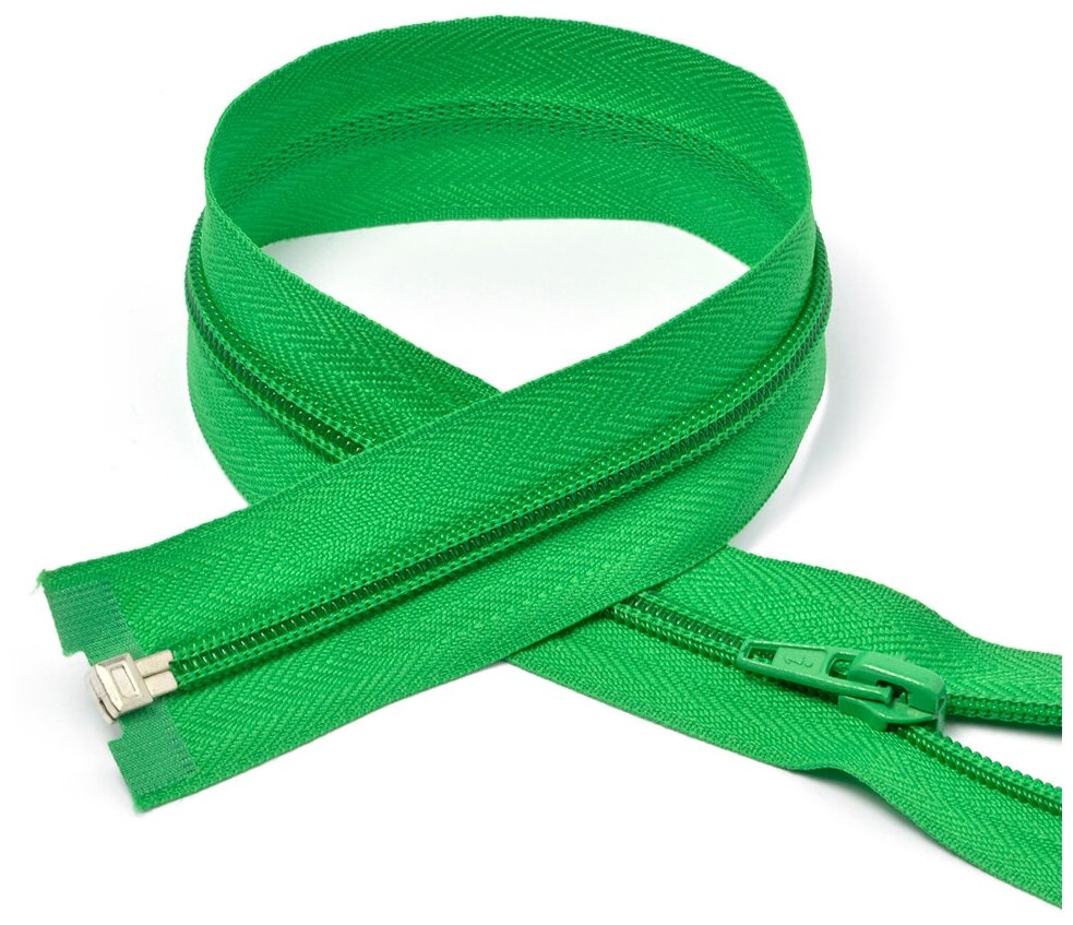 Молния MaxZipper пласт. спираль №5-N 50см цв.F243 зеленый уп.10шт