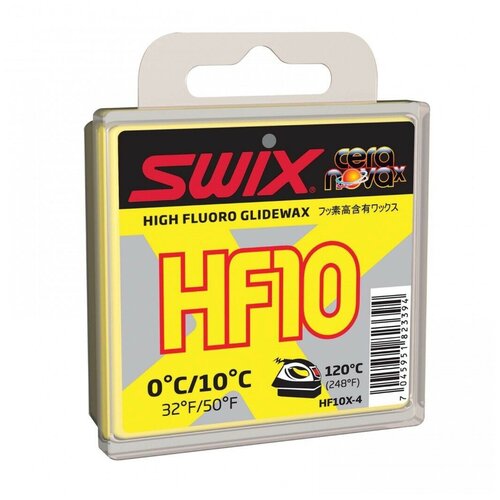 Парафин Swix HF-10X (+10-0 C) Yellow 40 g