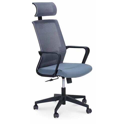 фото Компьютерное кресло norden интер база нейлон / черный пластик / серая сетка / серая ткань norden chairs