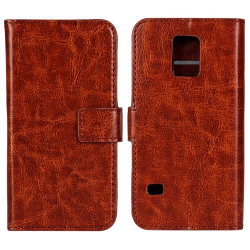 фото Чехол-книжка mypads для samsung galaxy s5 mini с мульти-подставкой застёжкой и визитницей коричневый