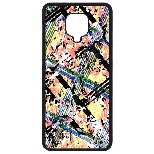 фото Красивый чехол на // xiaomi redmi note 9s // "тартан плитка" диагональ текстура, utaupia, цветной