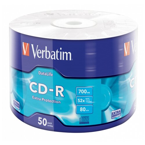 Диск CD-RVerbatim700Mb 52x Extra Protection, 50 шт.
