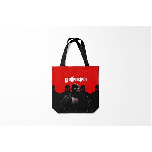 фото Сумка-шоппер / 40х40 см / геймерам / wolfenstein burnettie