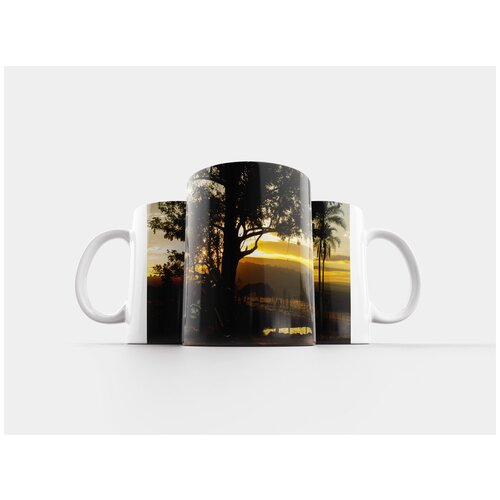 фото Кружка "мотоцикл, пейзаж, горизонт" 320 мл lotsprints