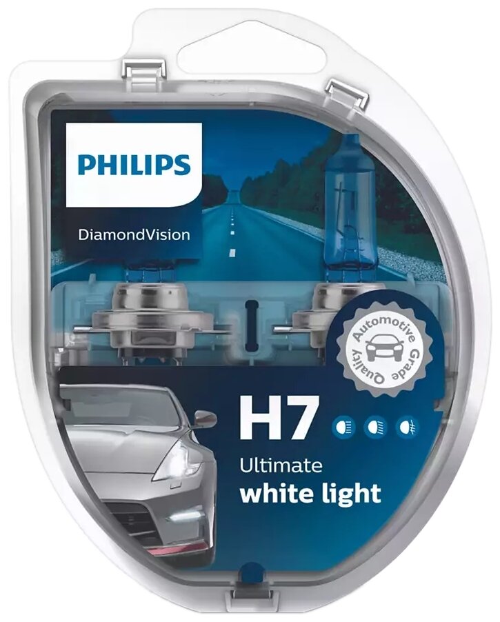 philips 12972dvs2  philips h7 diamond vision 55v px26d