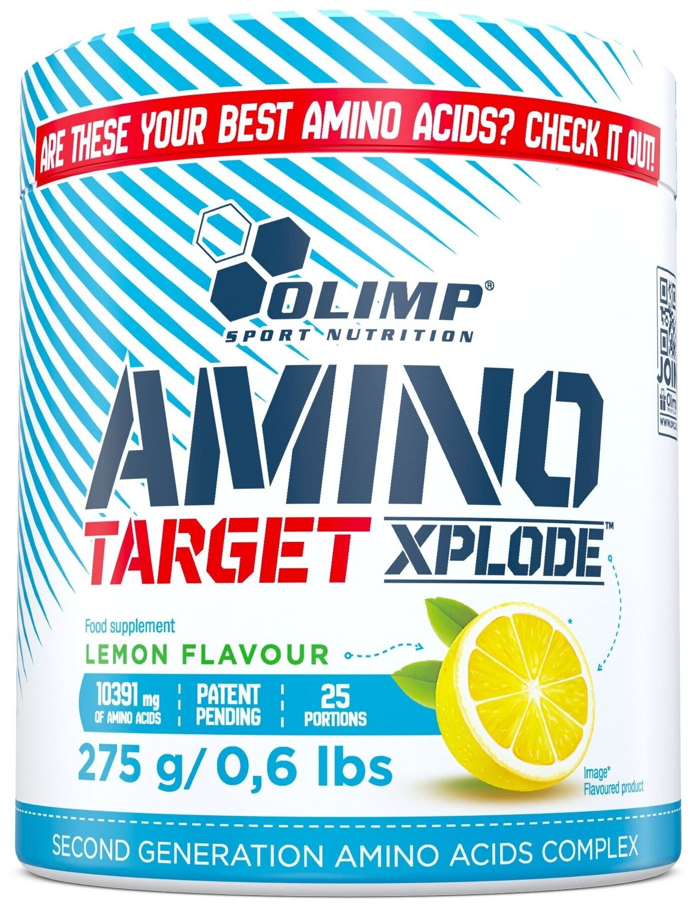 Amino Target Xplode, 275 г, Lemon / Лимон