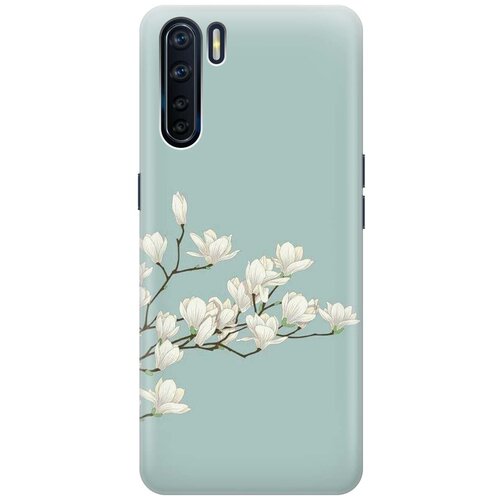 RE: PA Чехол - накладка ArtColor для OPPO A91 / Reno 3 с принтом Сакура на голубом re pa чехол накладка artcolor для nokia 5 3 с принтом сакура на голубом