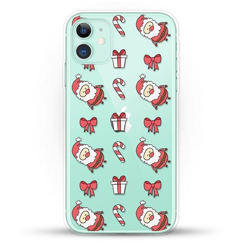 фото Силиконовый чехол новогодний "санта" на apple iphone 11 andy & paul