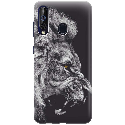 фото Силиконовый чехол на samsung galaxy a60 / m40 / самсунг а60 / м40 с принтом "морда льва" gosso