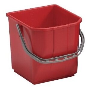 Ведро без отжима TTS Moplen 15 л красное, полипропиленовое, для уборки, 000R3501 — фото 1