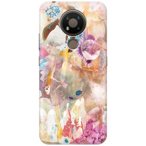 фото Re:pa накладка transparent для nokia 3.4 с принтом "радость весны"