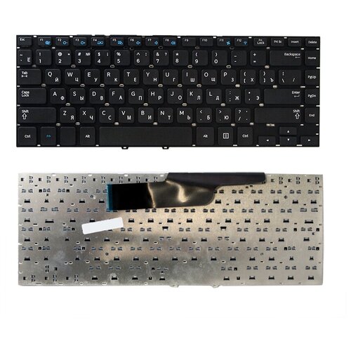 Клавиатура для ноутбука Samsung 355V4C NP355V4C NP350V4C черная без рамки, плоский Enter клавиатура для samsung np355v4c 355v4c ba75 04105c ba59 03368a