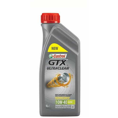 Castrol Масло Моторное Castrol Gtx Ultraclean A3/B4 10w-40 Полусинтетическое 1 Л 15a4df