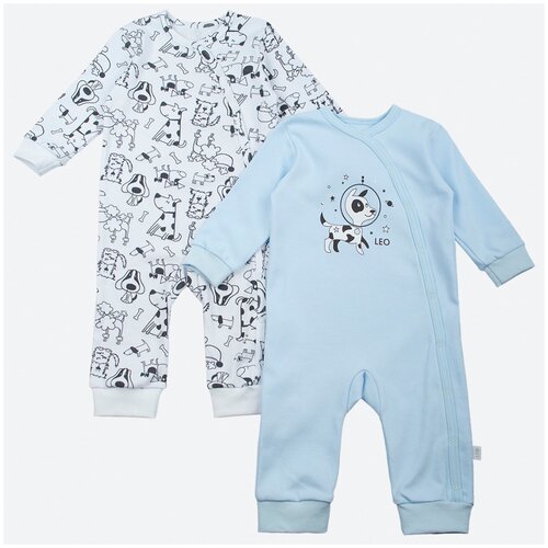 фото "1001а-12 комбинезон 2 шт. 86, розовый+белый" leo