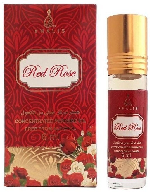 Масляные духи RED ROSE KHALIS 6 мл