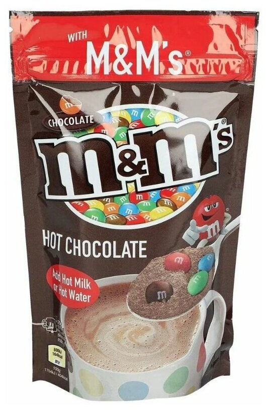 Горячий шоколад M&M's Hot Chocolate / М&М'с Шоколад140гр (Великобритная) - фотография № 1