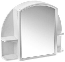 Шкафчик для ванной комнаты с зеркалом «Орион», цвет снежно-белый