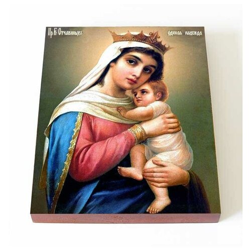 Икона Божией Матери Отчаянных Единая Надежда, доска 13*16,5 см икона божьей матери отчаянных единая надежда арт msm 0183