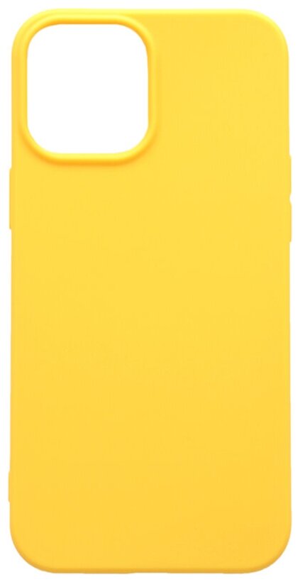 Силиконовый чехол на Apple iPhone 12 Pro Max / Эпл Айфон 12 Про Макс Soft Touch желтый