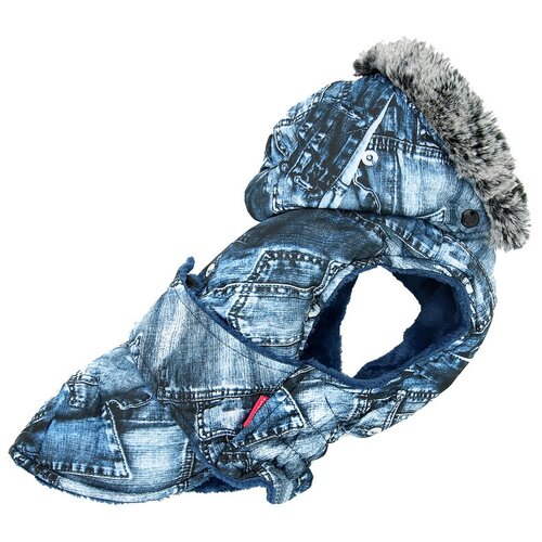 фото For my dogs попона для собак джинс синяя fw786-2019 (18) formydogs